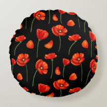 patrón negro de adormidera