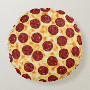 Cojín Redondo Patrón Pepperoni Pizza