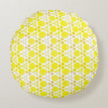 Patrón retro amarillo limón