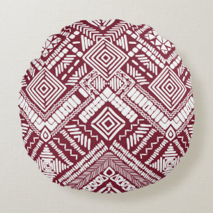 Cojín Redondo Patrón transparente azteca
