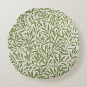 Cojín Redondo Patrón Willow de William Morris (1874).