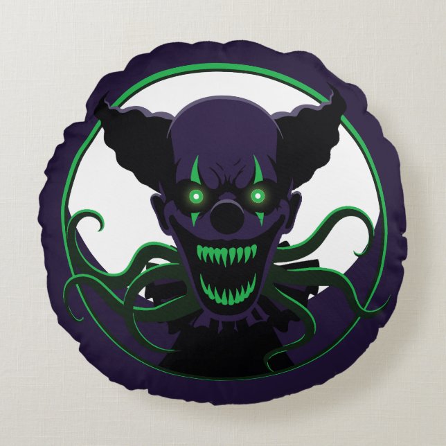 Cojín Redondo Payaso Tentacle (Anverso)