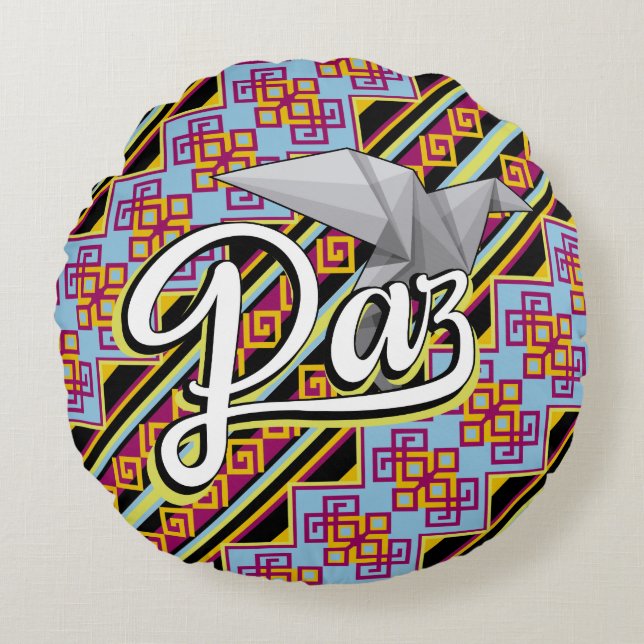 Cojín Redondo Paz (Anverso)