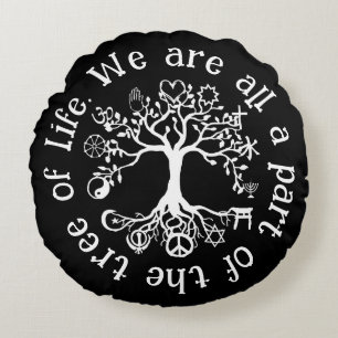 Cojín Redondo Paz en la Tierra