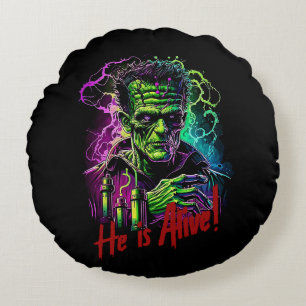 Cojín Redondo Película de terror Monster Frankenstein, Halloween