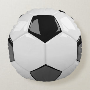 Cojín Redondo pelota de fútbol 3D