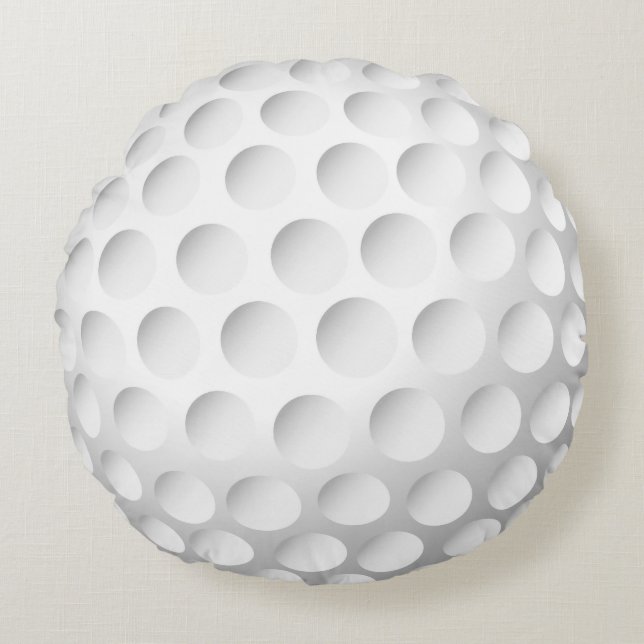 Cojín Redondo Pelota de golf fresca (Anverso)