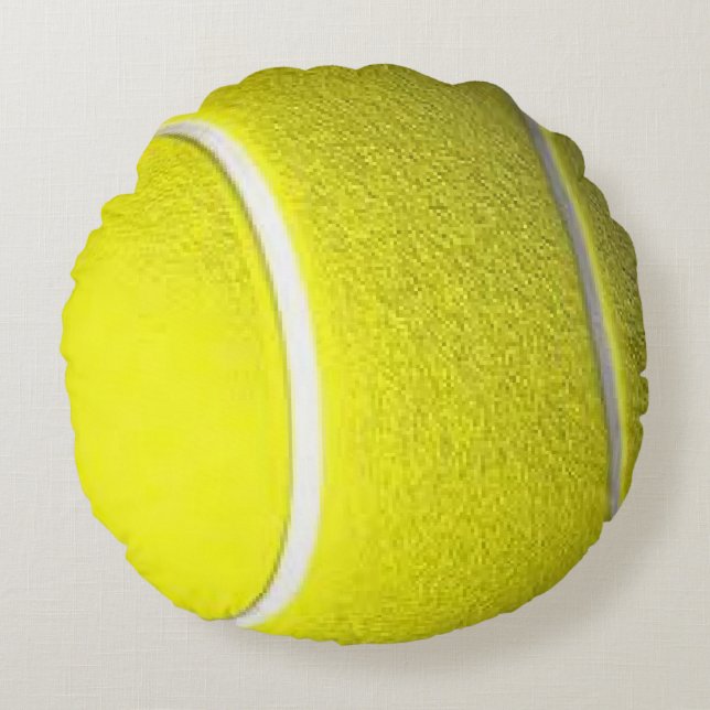 Cojín Redondo Pelota de tenis (Anverso)