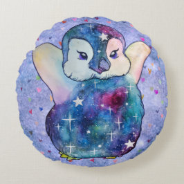 Cojín Redondo Penguin named Button