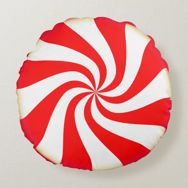 Cojín Redondo Peppermint Candy (Anverso)