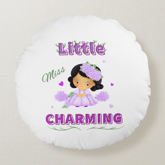 Cojín Redondo Pequeña perdida (Anverso)