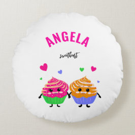 Cojín Redondo Pequeños cupcakes