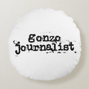 Cojín Redondo Periodista Gonzo