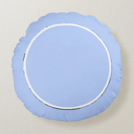 COJÍN REDONDO PERIWINKLE BLUE HYDRANGEA ROUND PILLOW