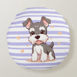 Cojín Redondo Perro Adorable