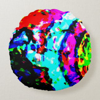 Cojín Redondo Perro pirata: El ojo del observador