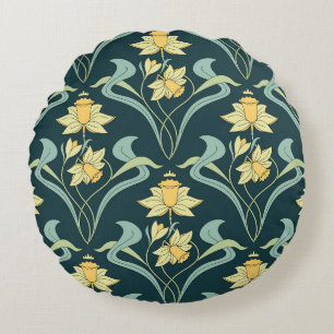 Cojín Redondo Perros de Moda: Patrón de trajes de moda