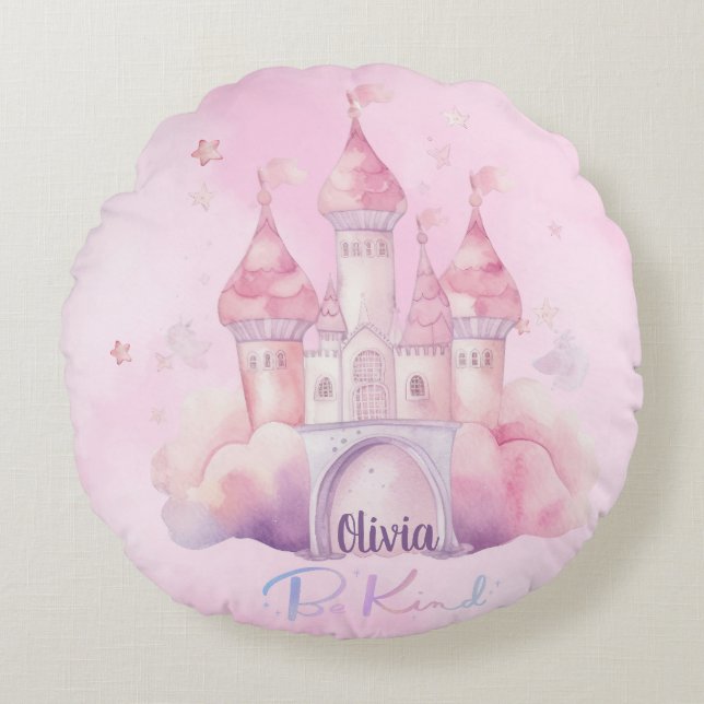 Cojín Redondo Personalizable del Palacio Be Kind (Anverso)