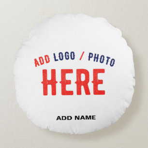 COJÍN REDONDO PERSONALIZABLE MODERNO ESTILO BLANCO VERIFICADO MA
