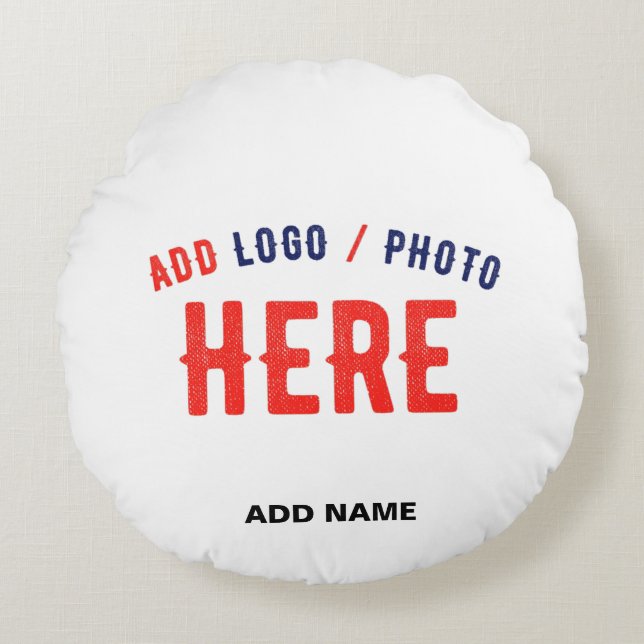COJÍN REDONDO PERSONALIZABLE MODERNO ESTILO BLANCO VERIFICADO MA (Anverso)