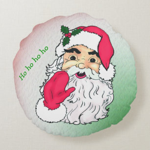 Cojín Redondo Personalizable Santa Claus