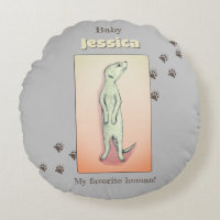 Personalizado Cute Gris Suave Engranaje Meerkat No