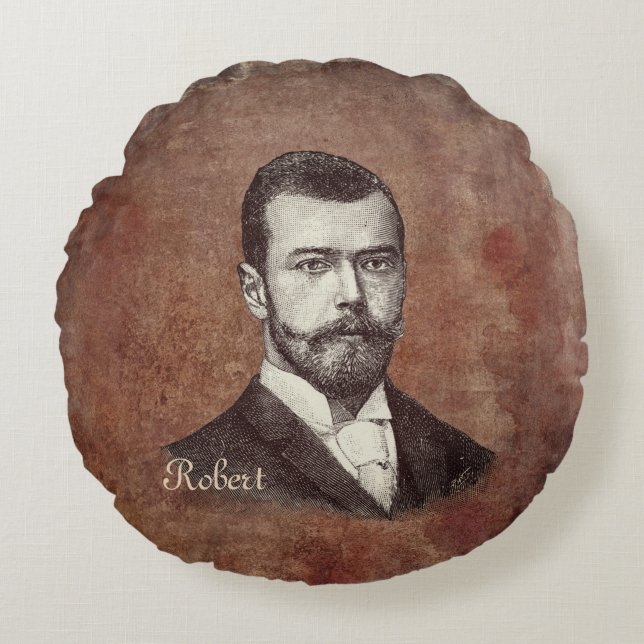 Cojín Redondo Personalizado de bicicleta de vapor de doble cara  (Anverso)