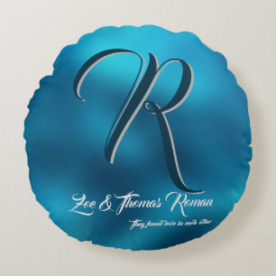 Cojín Redondo Personalizado de familia regalo de bienvenida almo