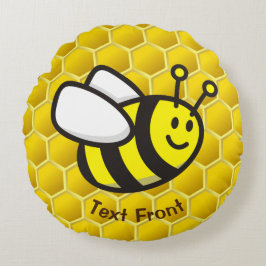 Cojín Redondo Personalizado Honeybee