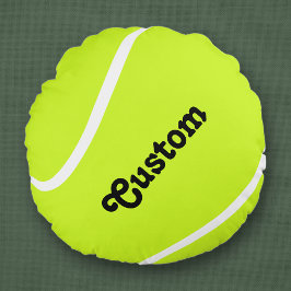 Cojín Redondo Personalizado Jugador de bolas de tenis o Pillow