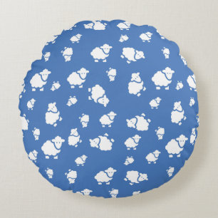 Cojín Redondo Personalizado Oveja Redondeada Pillow - Encantador