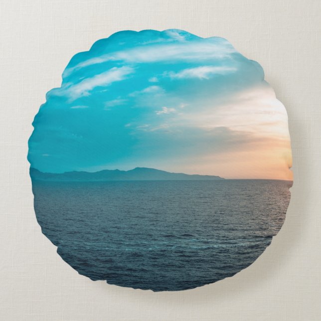 Cojín Redondo Personalized Photo Round Pillow (Anverso)