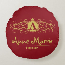 Cojín Redondo Personalized Rose Dial Women’s Elegant Custom Time