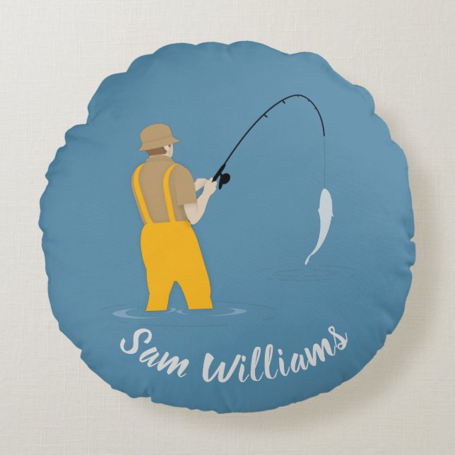 Cojín Redondo Pesca (Anverso)