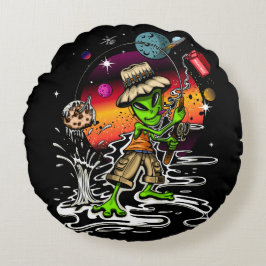 Cojín Redondo Pescador Espacial