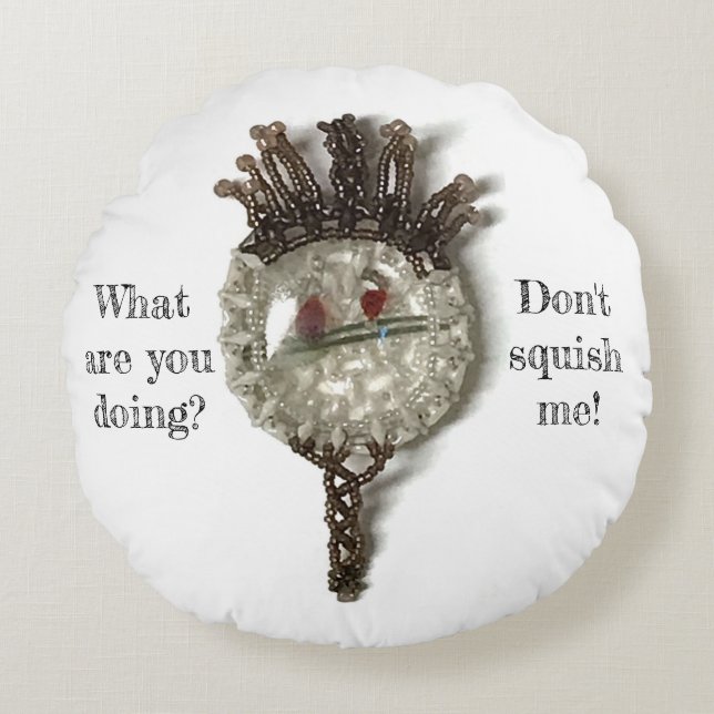 Cojín Redondo Pete el gruñón (Anverso)