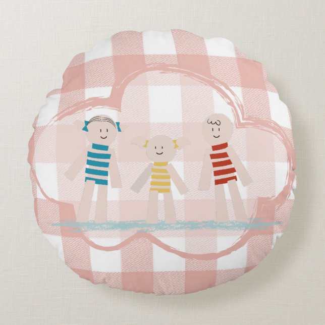 Cojín Redondo Petits Habitants - Canciones para Soñar (Anverso)