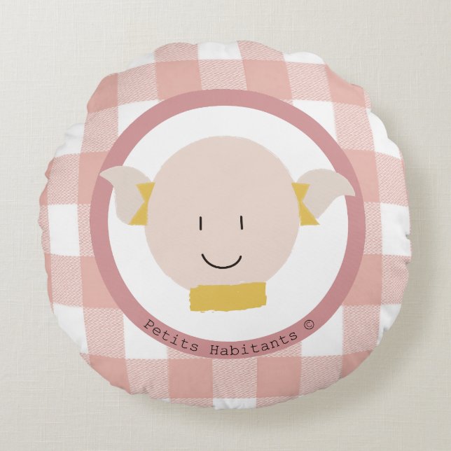 Cojín Redondo Petits Habitants - Canciones para Soñar (Anverso)