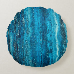 Cojín Redondo Piedra de mármol azul
