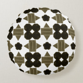 Cojín Redondo Piedras oscuras Formas más brillantes