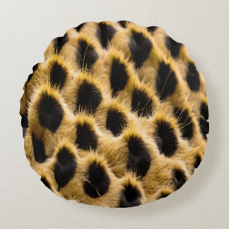 Cojín Redondo Piel Cheetah