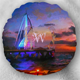 Cojín Redondo Pier Los Muertos 1182