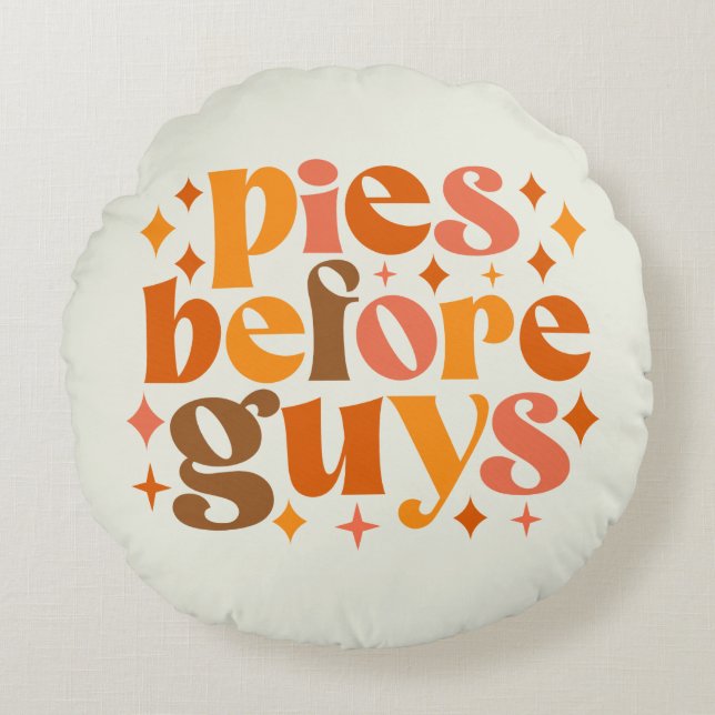 Cojín Redondo Pies delante de chicos (Anverso)