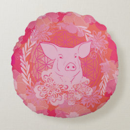 Cojín Redondo PiG Flower of life