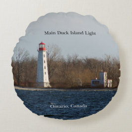 Cojín Redondo Pila redonda de la isla principal del pato