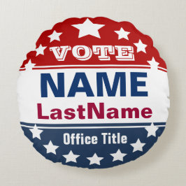 Cojín Redondo Pilar de campaña de personalizado