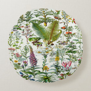 Cojín Redondo Pilar de énfasis en plantas medicinales