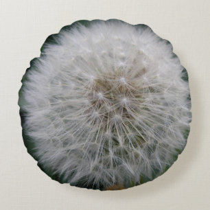 Cojín Redondo Pilar de flor de Dandelion de semillas