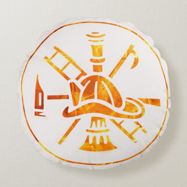 Cojín Redondo Pilar de fuego (Anverso)