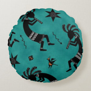 Cojín Redondo Pilar de lanzamiento de ronda de patrón en el suro